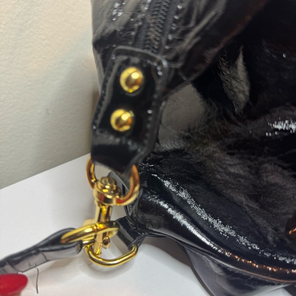 Coach Black Patent Leather Bag - Large Medium - Picture 9 of 13